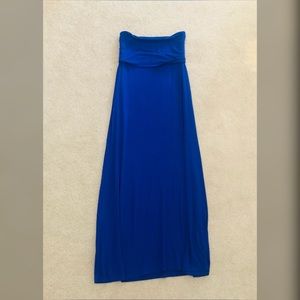 Blue maxi skirt